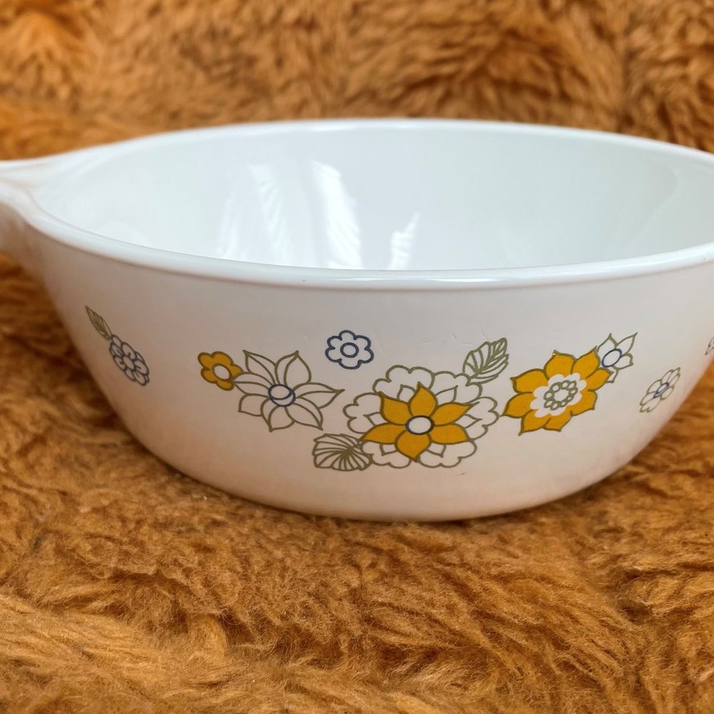 VTG Corningware Floral Bouquet 1pt Sauce Pan w/lid - Picture 4 of 8